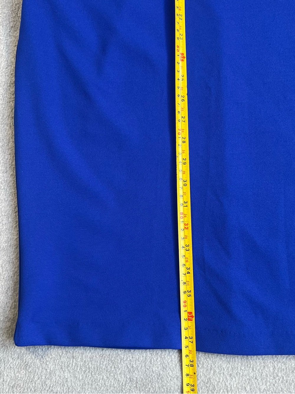 Shelby & Palmer Cobalt Blue Sleeveless Sheath Dress with Gold Buttons Size 8 - Picture 6 of 8